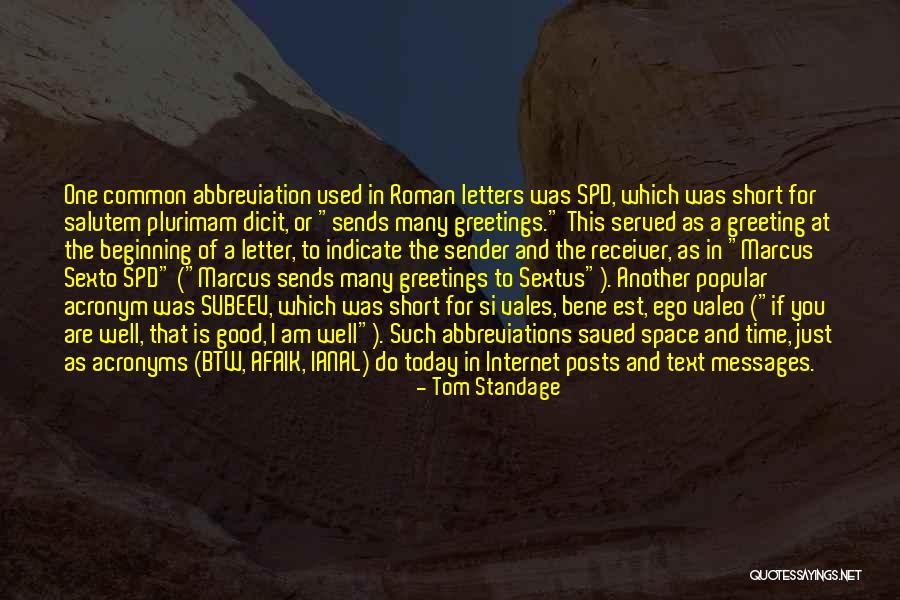 Short Space Quotes By Tom Standage Short Space Quotes By Tom Standage