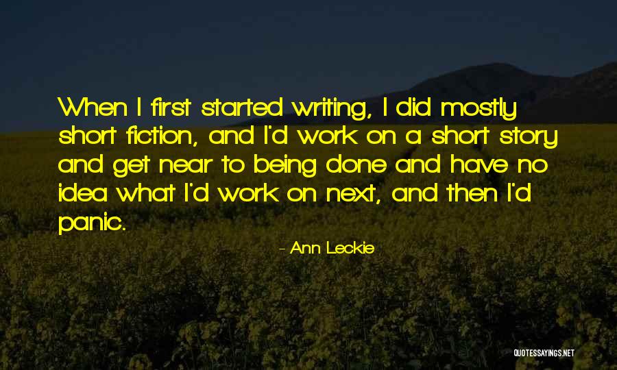 Short Story Writing Quotes By Ann Leckie Short Story Writing Quotes By Ann Leckie