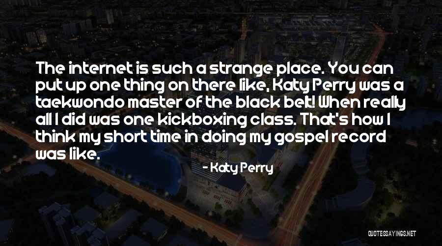 Short Taekwondo Quotes By Katy Perry