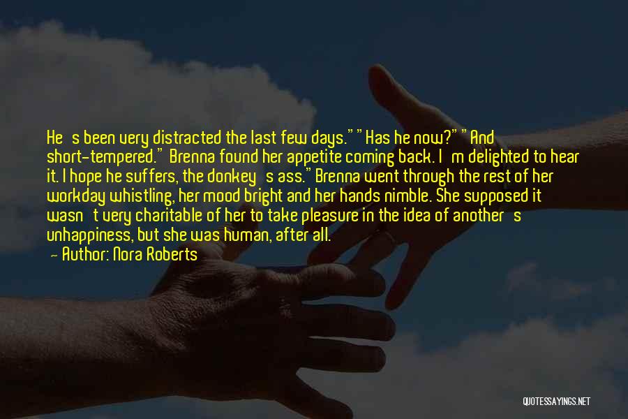 Short Tempered Quotes By Nora Roberts