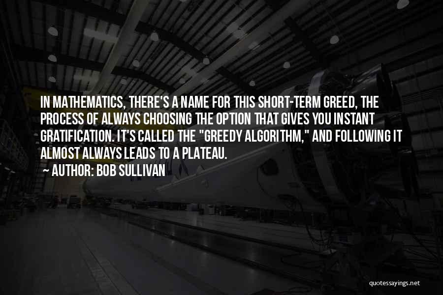 Short Term Gratification Quotes By Bob Sullivan