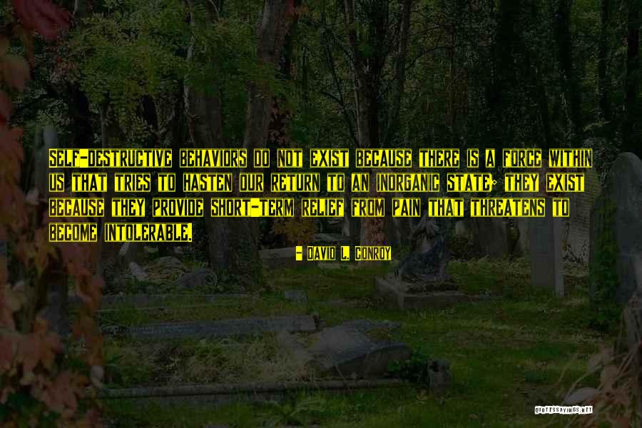 Short Term Pain Quotes By David L. Conroy Short Term Pain Quotes By David L. Conroy