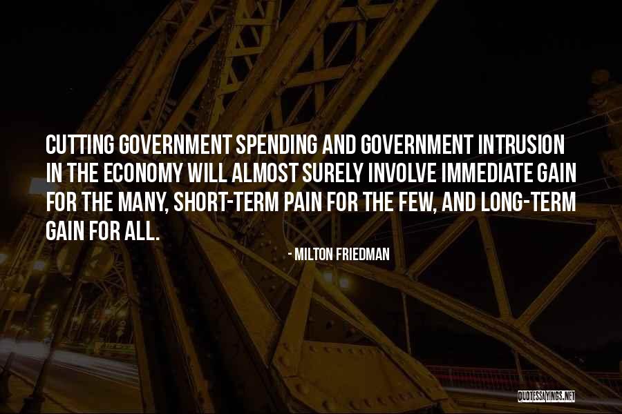 Short Term Pain Quotes By Milton Friedman Short Term Pain Quotes By Milton Friedman