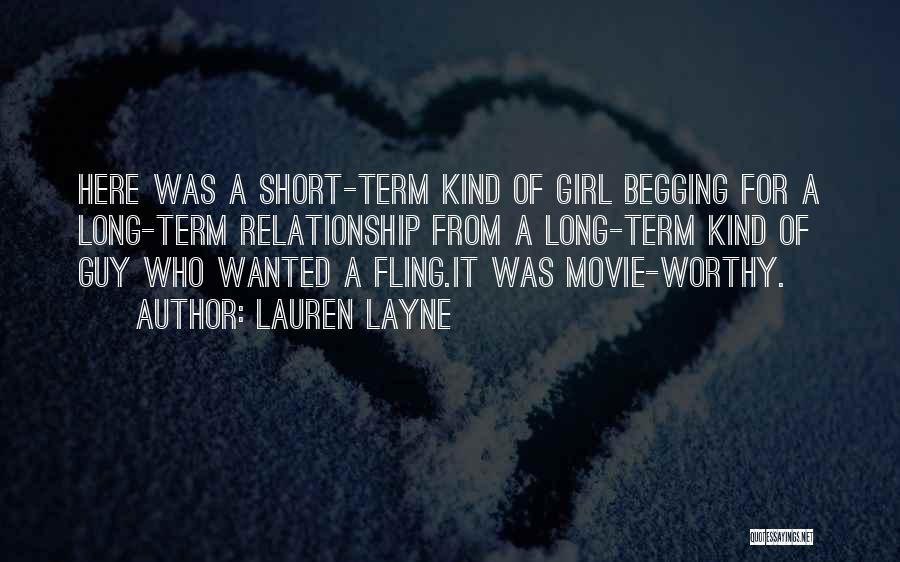 Short Term Relationship Quotes By Lauren Layne