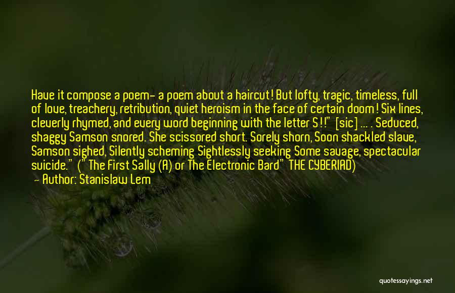 Short Timeless Love Quotes By Stanislaw Lem