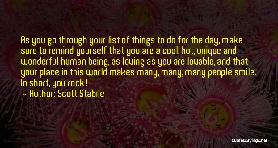 Short Unique Quotes By Scott Stabile