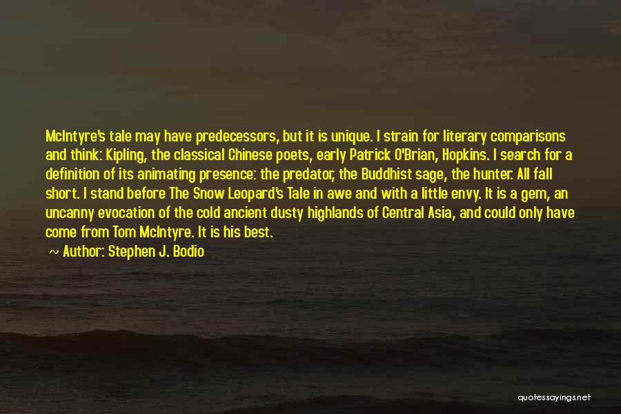 Short Unique Quotes By Stephen J. Bodio