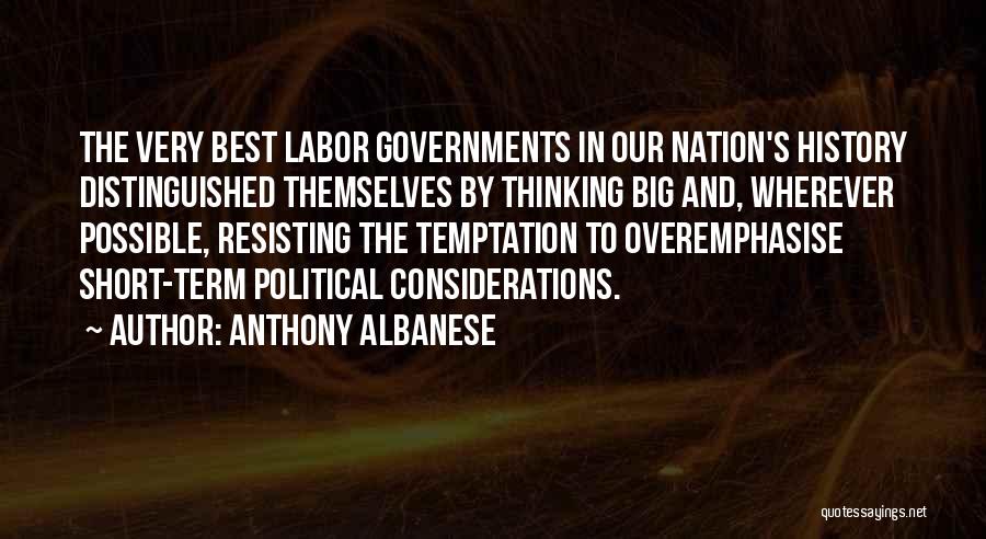 Short Us History Quotes By Anthony Albanese