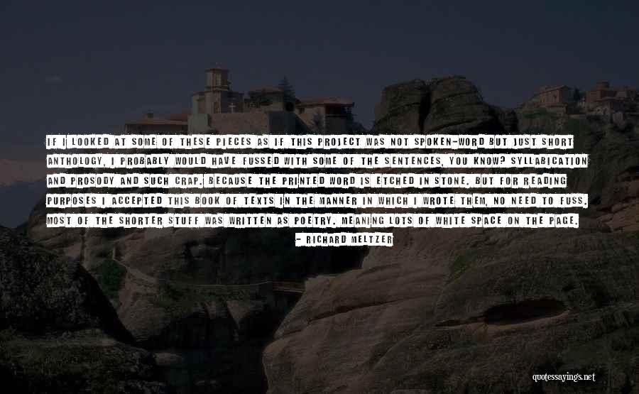 Short Word Quotes By Richard Meltzer Short Word Quotes By Richard Meltzer