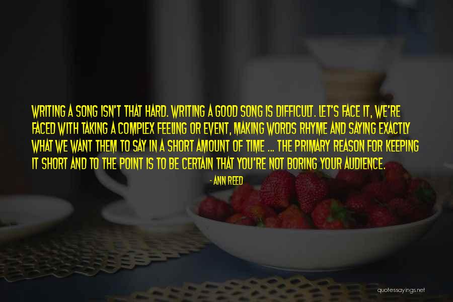Short Words For Quotes By Ann Reed Short Words For Quotes By Ann Reed