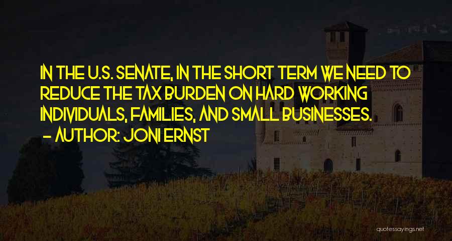 Short Working Hard Quotes By Joni Ernst