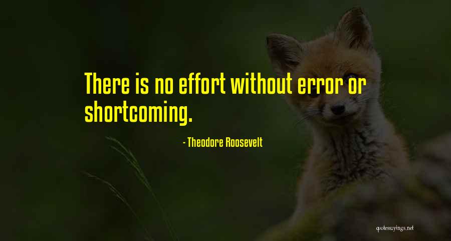 Shortcoming Quotes By Theodore Roosevelt