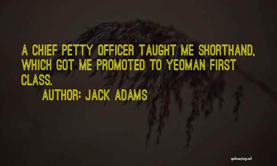 Shorthand Quotes By Jack Adams