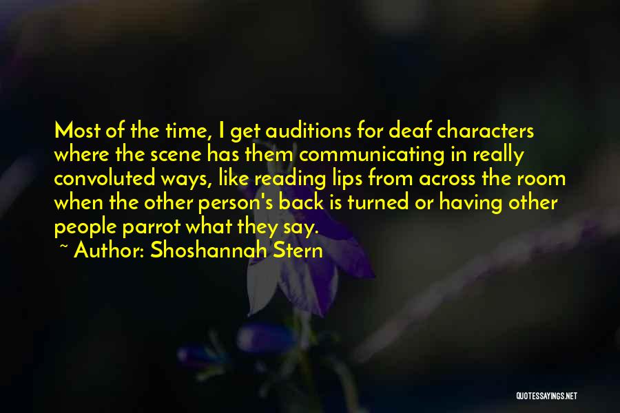 Shoshannah Stern Quotes 118653