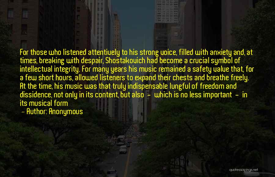 Shostakovich Quotes By Anonymous