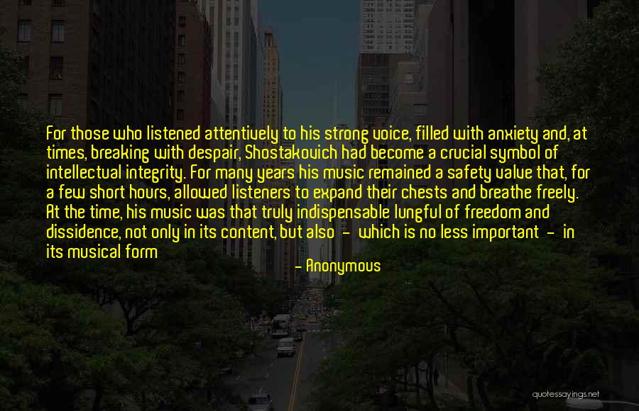 Shostakovich Quotes By Anonymous