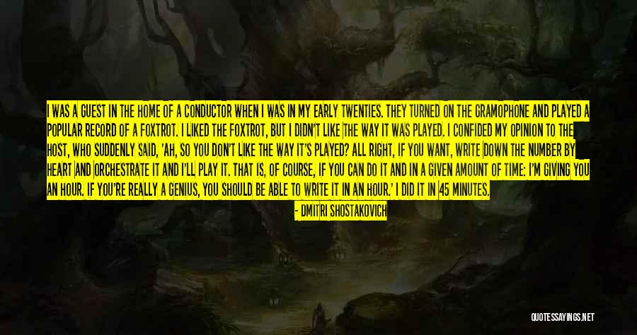 Shostakovich Quotes By Dmitri Shostakovich Shostakovich Quotes By Dmitri Shostakovich