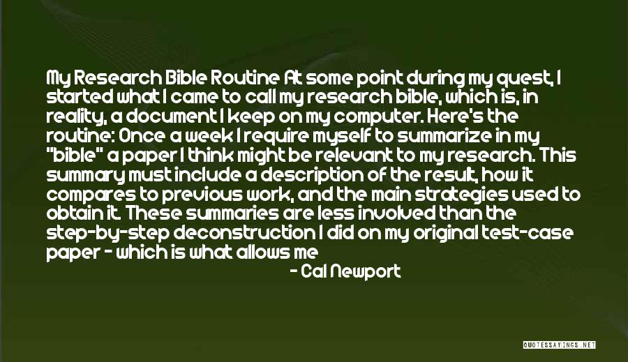 Should A Summary Include Quotes By Cal Newport Should A Summary Include Quotes By Cal Newport