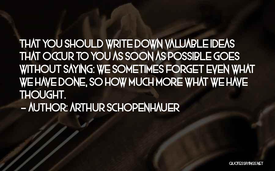 Should Have Done More Quotes By Arthur Schopenhauer