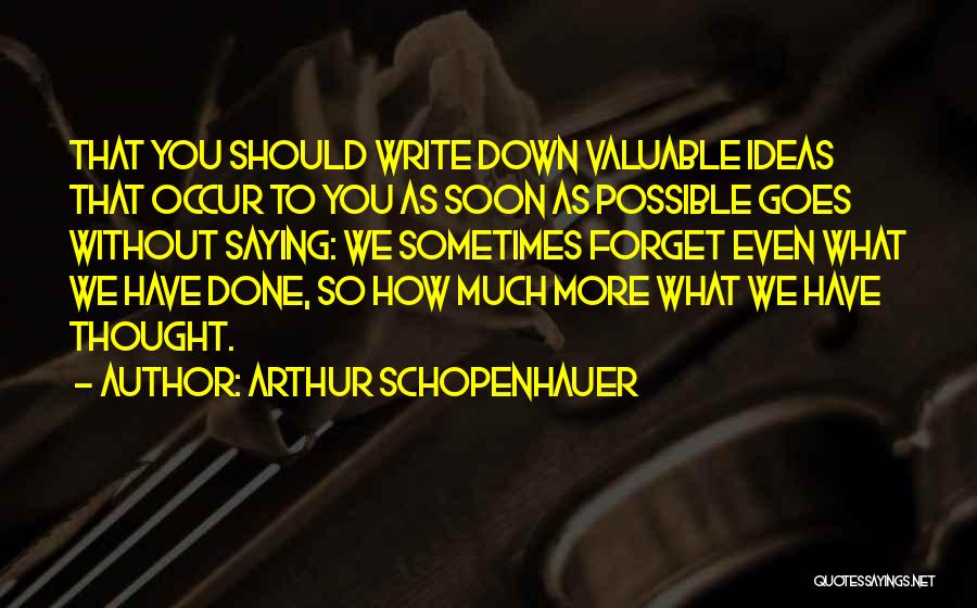 Should Have Done Quotes By Arthur Schopenhauer