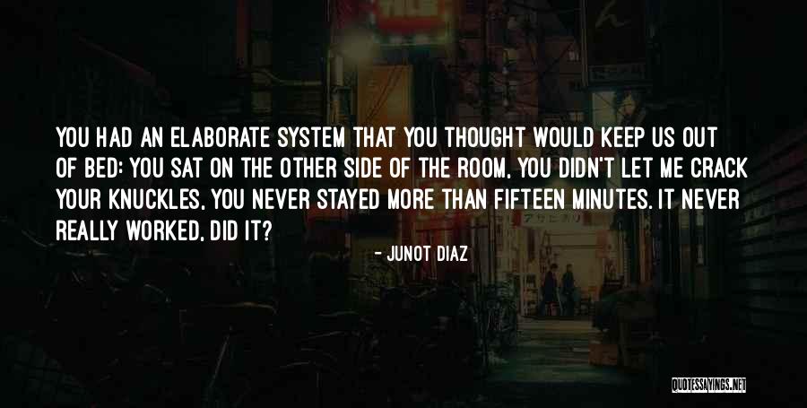 Should Have Stayed In Bed Quotes By Junot Diaz