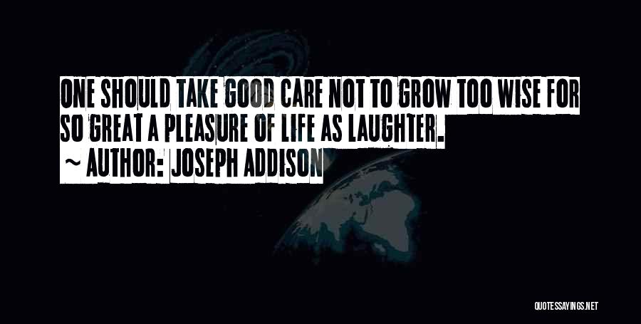 Should Not Care Quotes By Joseph Addison