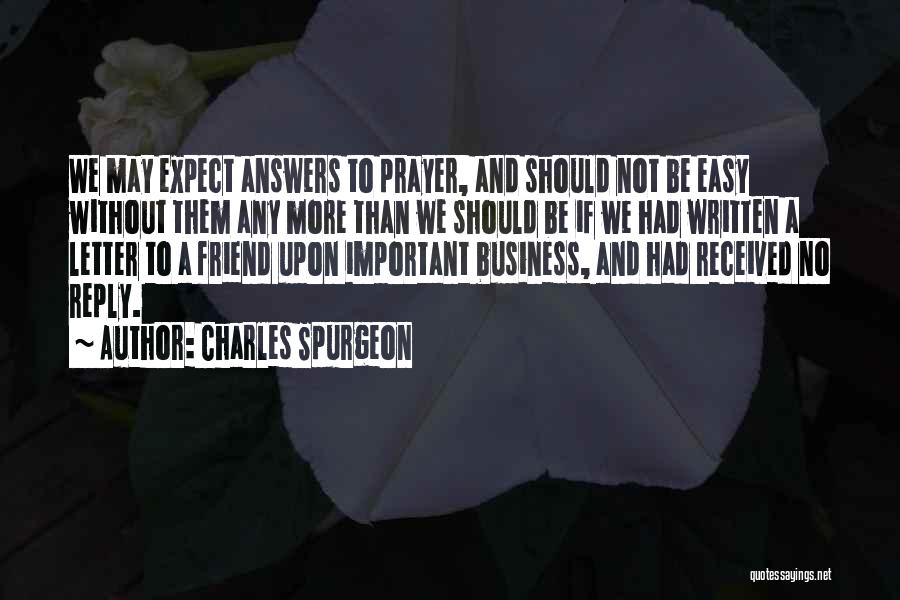 Should Not Expect Quotes By Charles Spurgeon