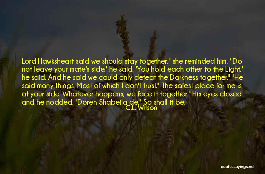 Should Not Trust Quotes By C.L. Wilson Should Not Trust Quotes By C.L. Wilson