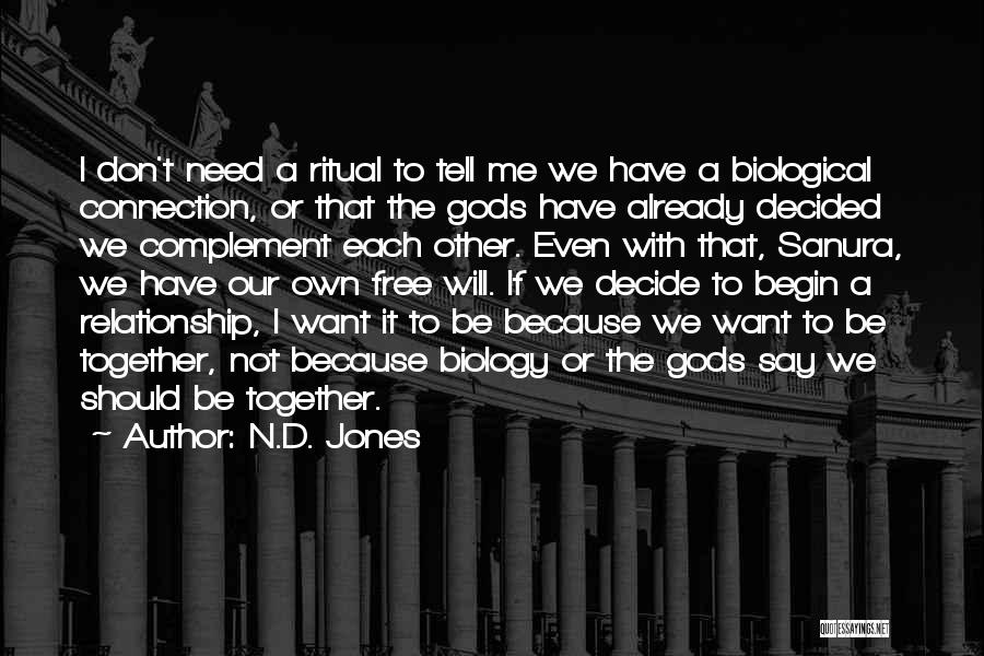 Should We Be Together Quotes By N.D. Jones