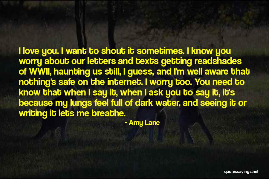 Shout Out Love Quotes By Amy Lane