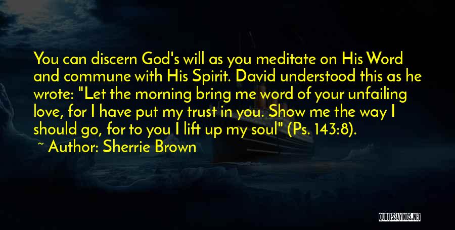 Show Me I Can Trust You Quotes By Sherrie Brown