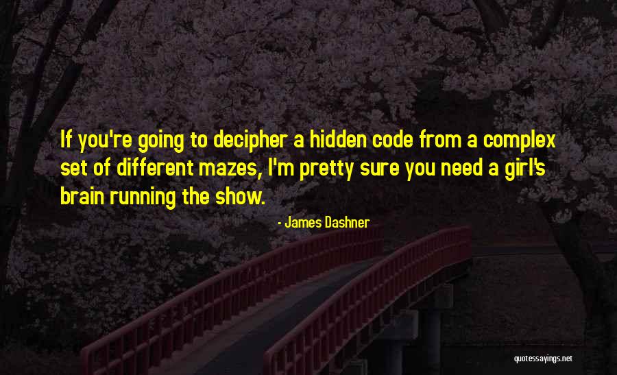 Show Me Something Different Quotes By James Dashner