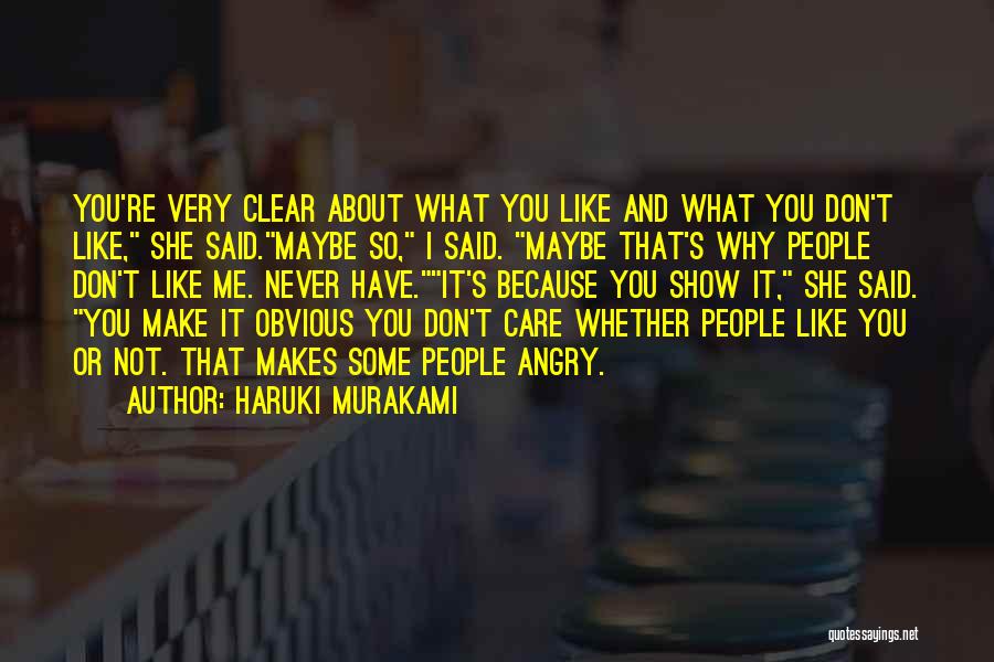 Show Me That You Care Quotes By Haruki Murakami