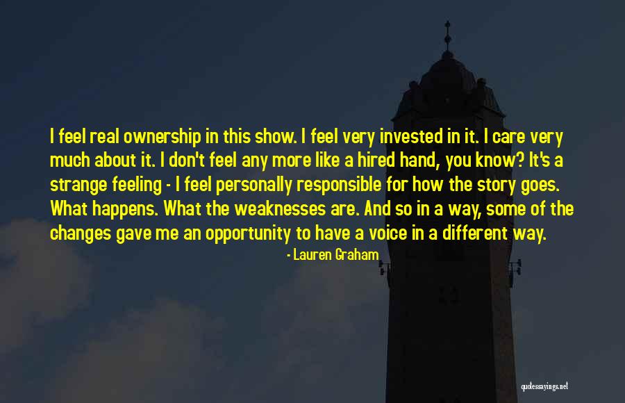 Show You Care Quotes By Lauren Graham Show You Care Quotes By Lauren Graham