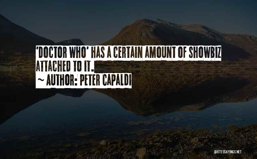Showbiz Quotes By Peter Capaldi