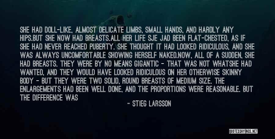 Showing Off Your Body Quotes By Stieg Larsson