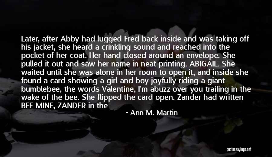Showing Off Your Girl Quotes By Ann M. Martin Showing Off Your Girl Quotes By Ann M. Martin