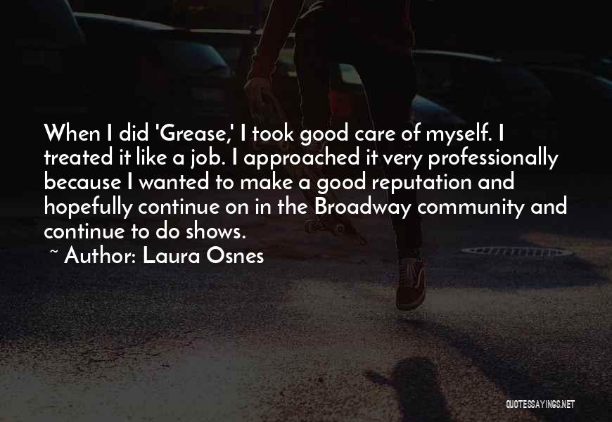 Shows How Much You Care Quotes By Laura Osnes