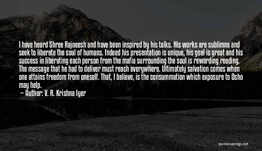 Shree Krishna Best Quotes By V. R. Krishna Iyer