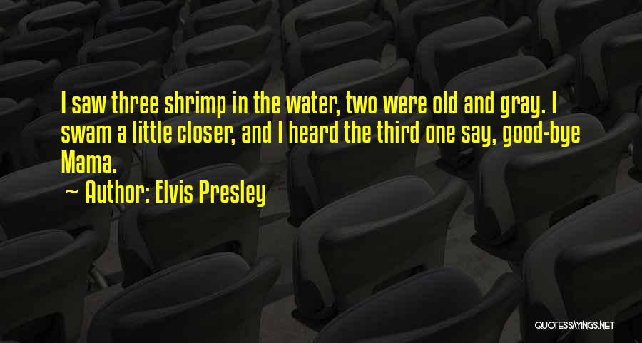 Shrimp Quotes By Elvis Presley