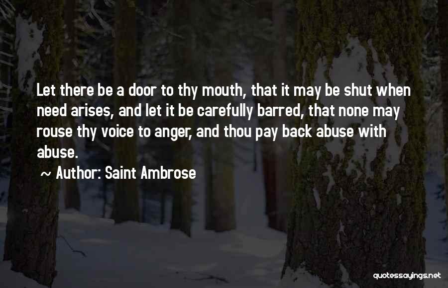 Shut It Quotes By Saint Ambrose