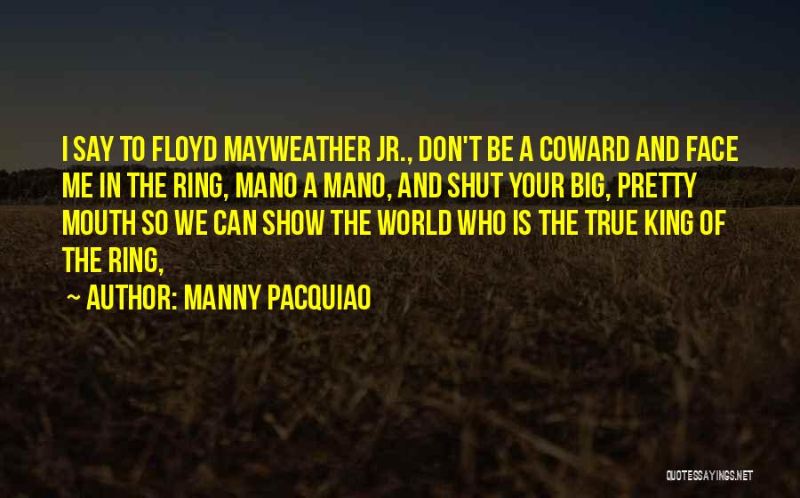 Shut Up Your Big Mouth Quotes By Manny Pacquiao