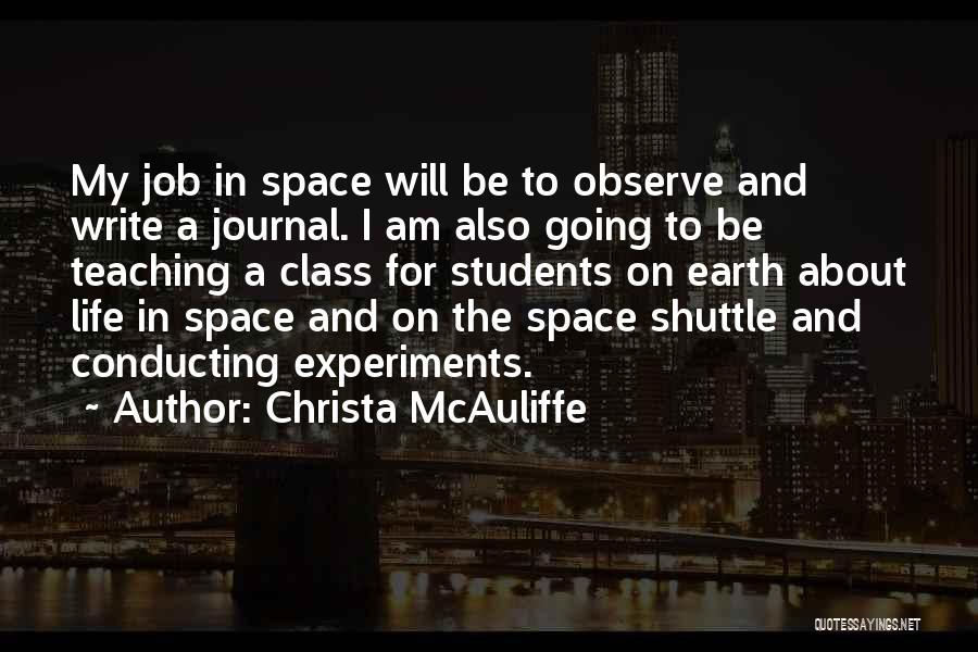 Shuttle Quotes By Christa McAuliffe