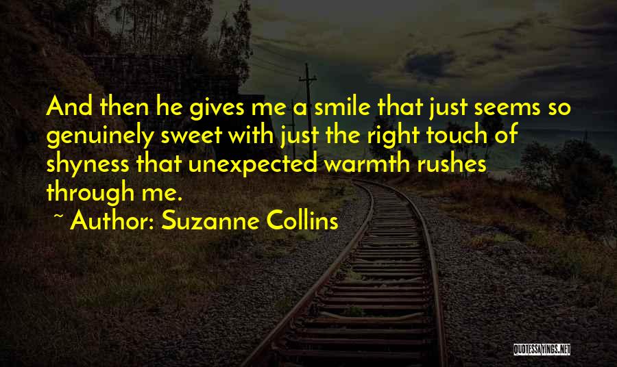 Shyness Smile Quotes By Suzanne Collins