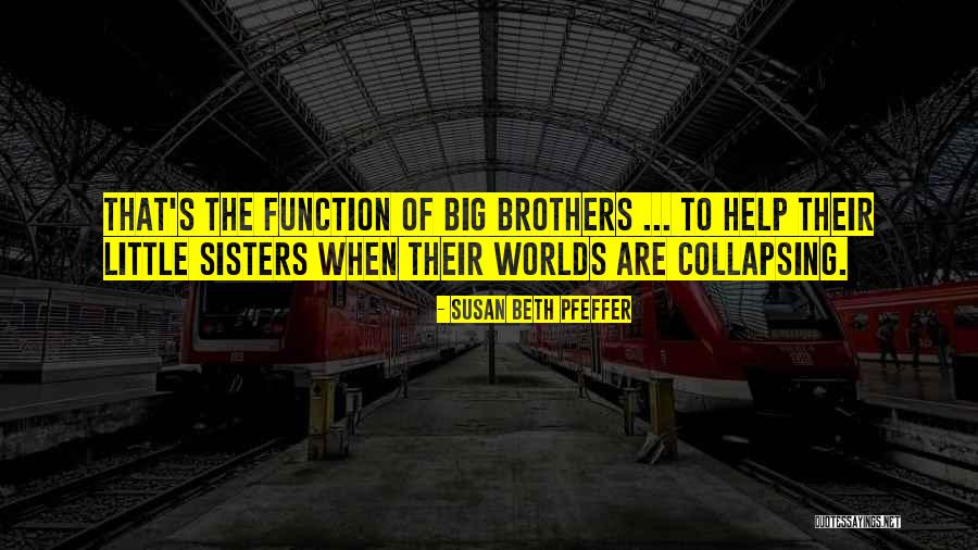Siblings Brothers Quotes By Susan Beth Pfeffer Siblings Brothers Quotes By Susan Beth Pfeffer