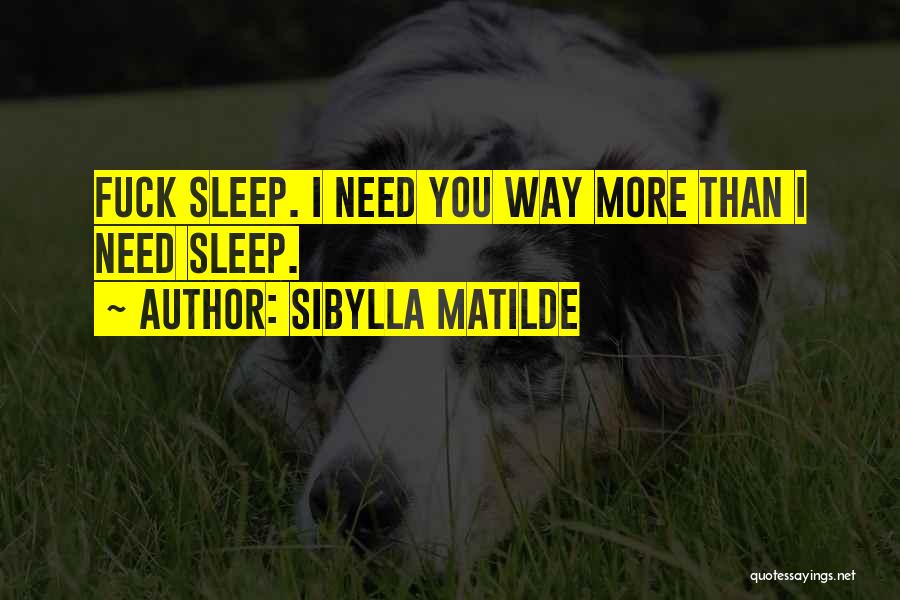 Sibylla Matilde Quotes 1796787