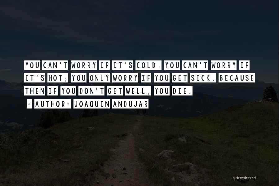 Sick Cold Quotes By Joaquin Andujar