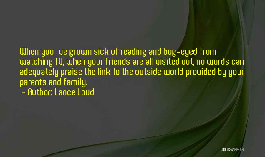 Sick Friends Quotes By Lance Loud