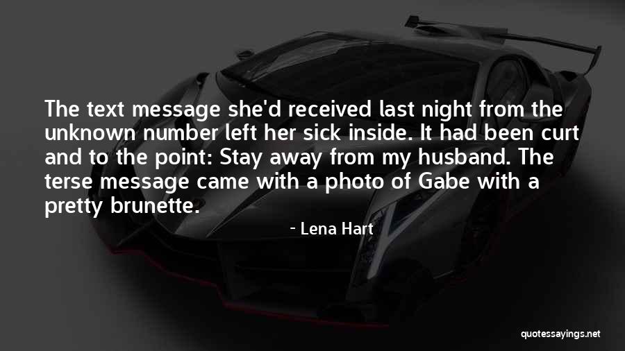 Sick Husband Quotes By Lena Hart Sick Husband Quotes By Lena Hart