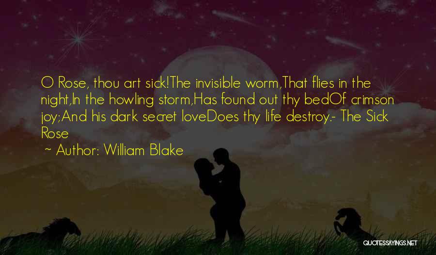 Sick Rose Quotes By William Blake